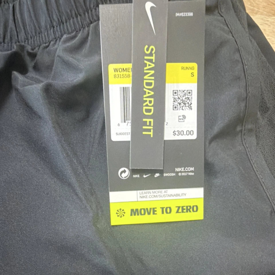 Nike Women's Athletic Shorts S Black Recycled Fibers 831558-014