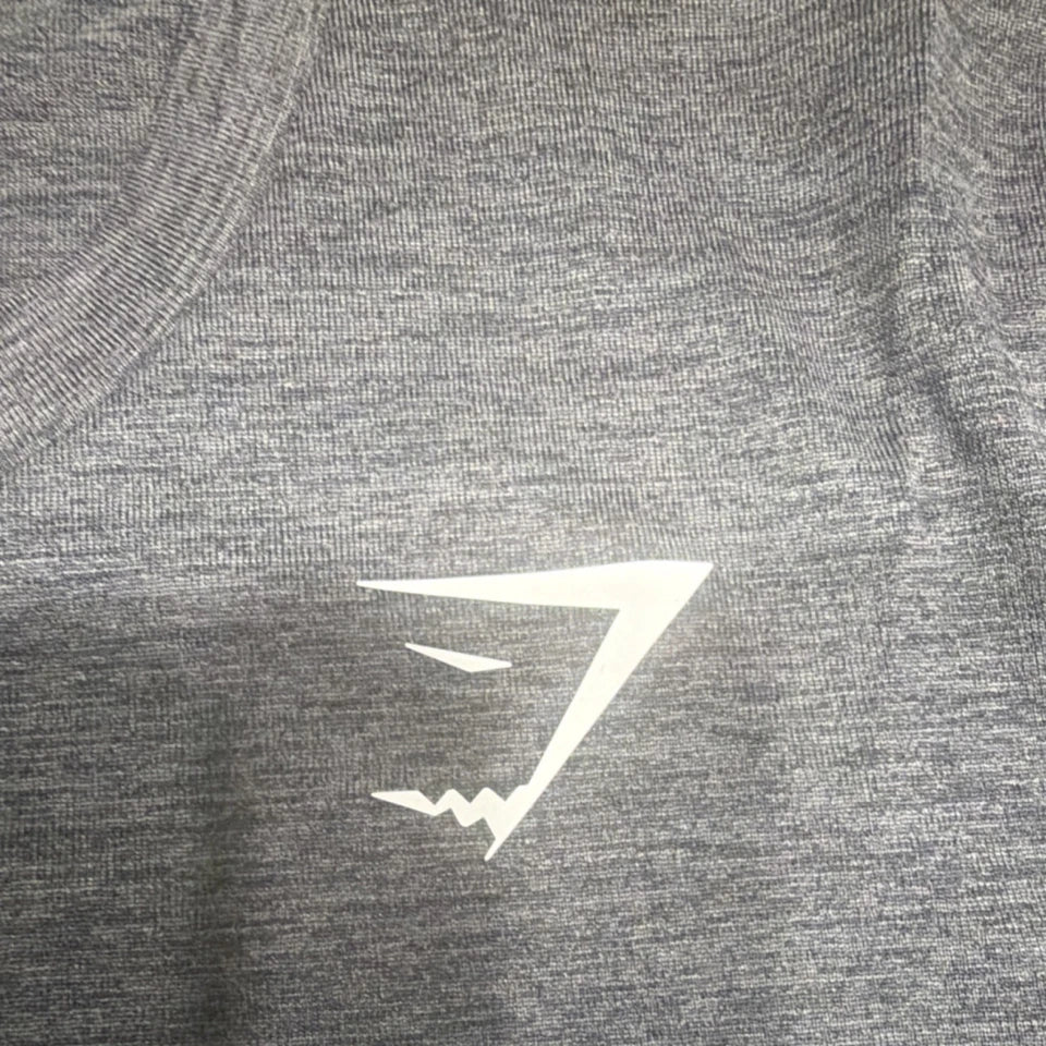 Gymshark S Dark Gray Athletic Fit Lightweight Crew Neck Short Sleeve T-Shirt