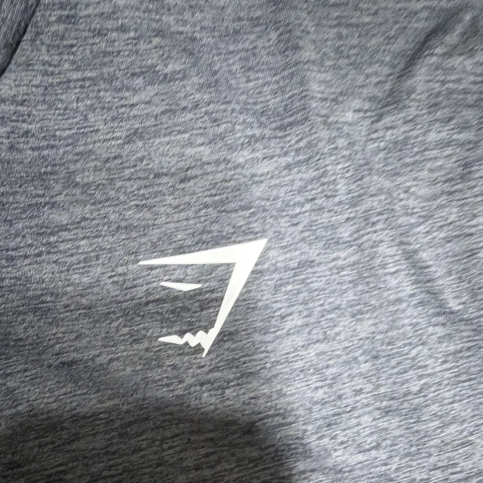 Gymshark XXL Dark Gray Athletic Fit Lightweight Crew Neck Short Sleeve T-Shirt