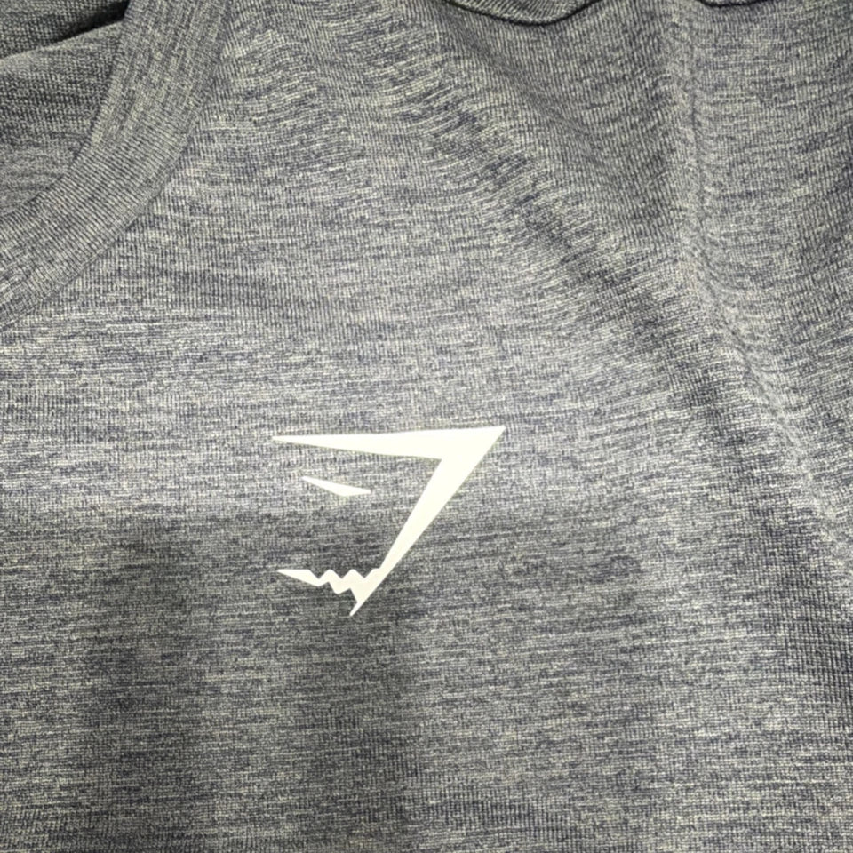 Gymshark M Gray Athletic Fit Lightweight Crew Neck Short Sleeve T-Shirt