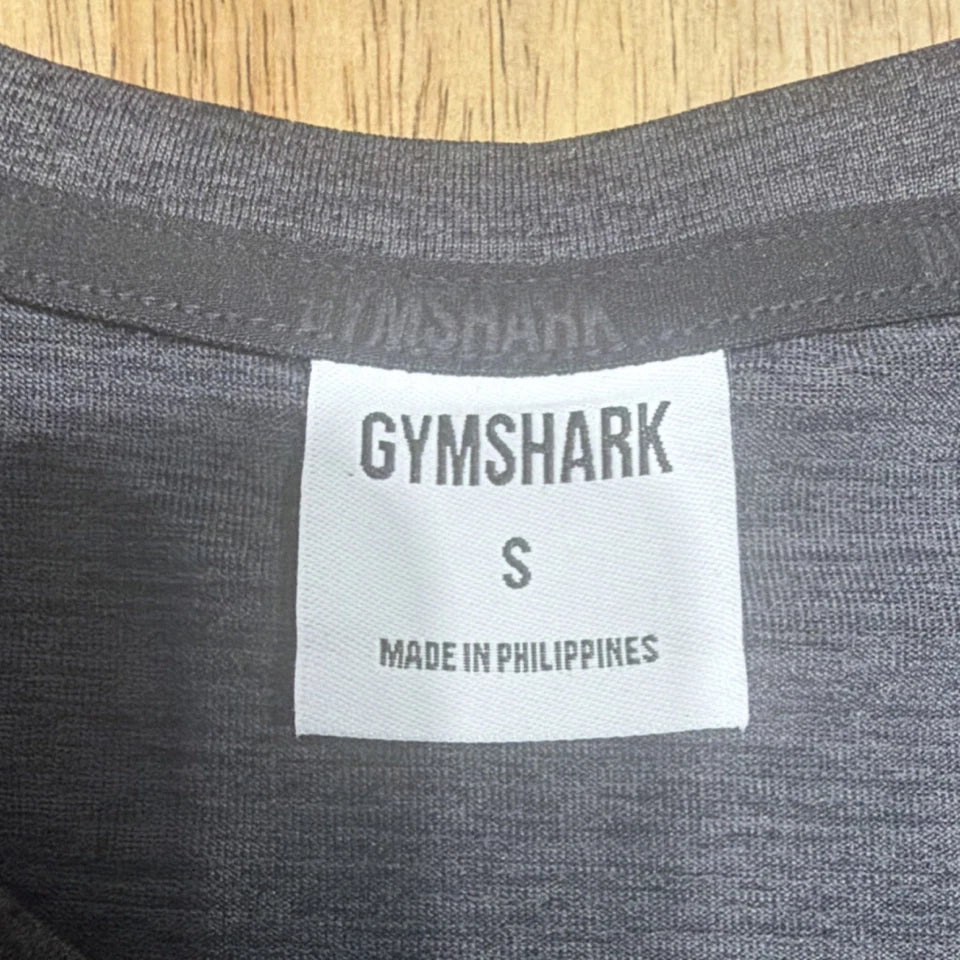 Gymshark S Dark Gray Athletic Fit Lightweight Crew Neck Short Sleeve T-Shirt