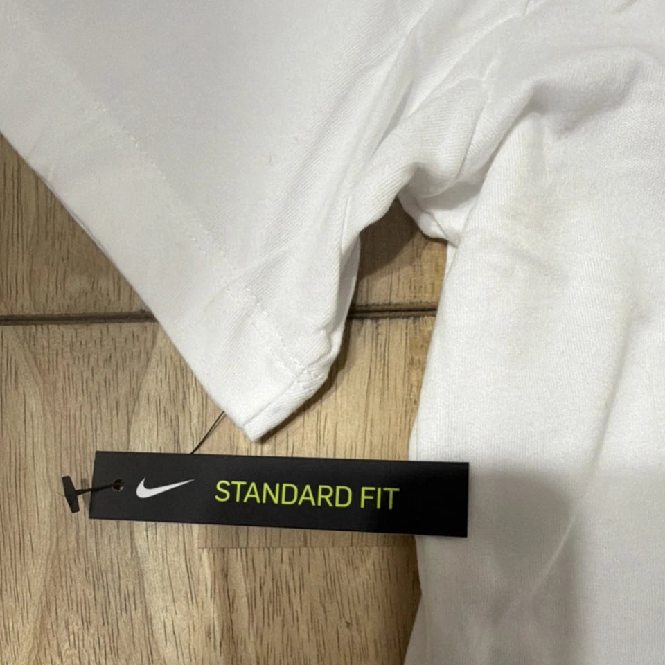 Nike The Nike Tee Men's White Graphic Print Short Sleeve T-Shirt M AR5968-100