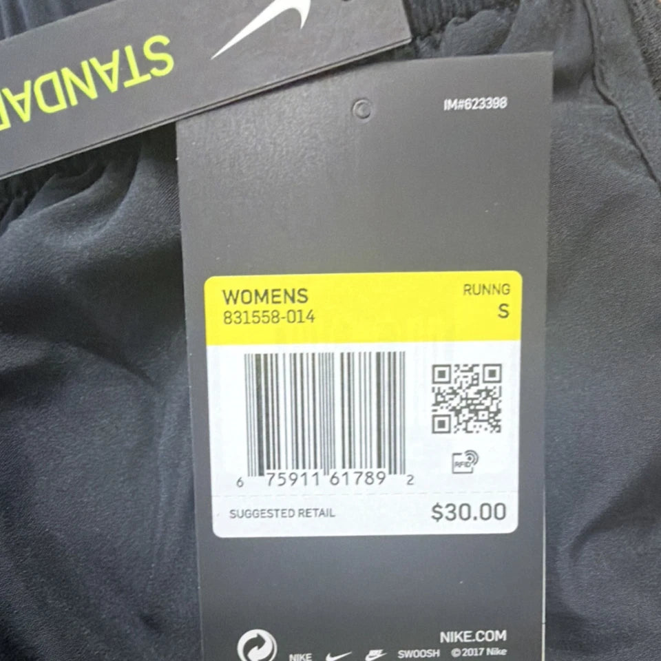 Nike Women's Athletic Shorts S Black Recycled Fibers 831558-014