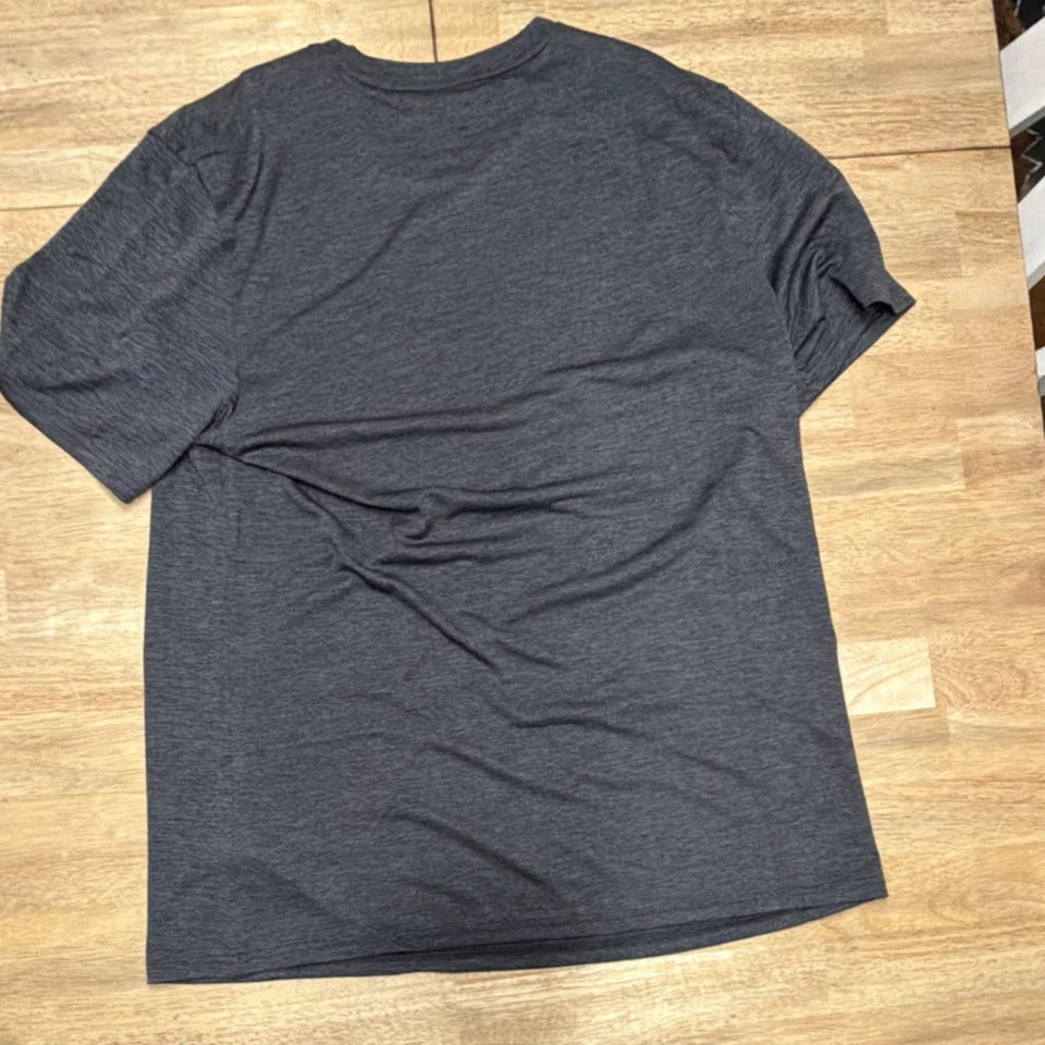 Gymshark XXL Dark Gray Athletic Fit Lightweight Crew Neck Short Sleeve T-Shirt