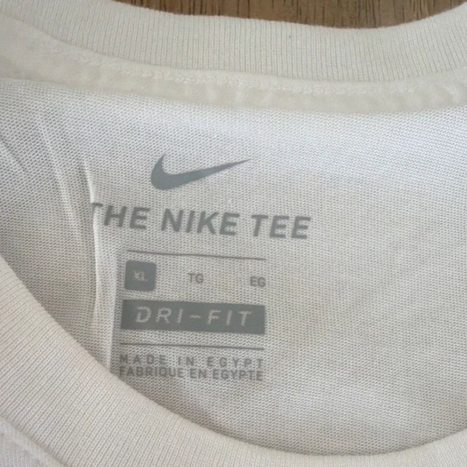 Nike Dri- Fit  White Short Sleeve T-Shirt XL AR5968-100