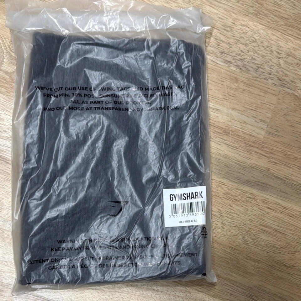 Gymshark XXL Dark Gray Athletic Fit Lightweight Crew Neck Short Sleeve T-Shirt